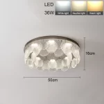 Modern Simplicity Luxury Stainless Steel Circle LED Home Ceiling Lights Art Painting Lamps for Living Room Decoration Chandelier - Image 7