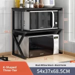 Kitchen Storage Rack Countertop Spice Oven Microwave Shelf Desktop Organizer Accessories European Style 3 Layers No Drilling - Image 6