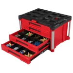 Bedroom Sets-4 Drawer Tool Organizer Box Portable Plastic Storage Case with Handle for Hardware Parts - Image 3