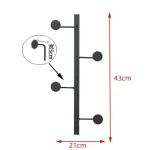 Creative Hooks Coat Rack Wall Decoration Metal Iron Art Clothes Hanger Furniture Porch Bathroom Bags Scarf Ornaments Organizer - Image 8