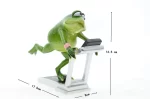 YES 1-2Pcs 3D Craft Resin Creative Thinking Reading Frog Model Figurine Home Office Tabletop Decor Gift Birthday Present - Image 15