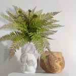 Large Artificial Plants Large Wall Hanging Fern Leaves Vines Boston Fern Bunch Persian Leaves Bunch Fake Green Plants Fake Leav - Image 2