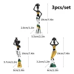 African Black Woman Figurines Sculptures Friends Gift Home Ornamenten Hars Retro Ambachten Accessories Shelf Decoration - Image 6