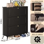 Slim Bedroom Storage Shoe Rack Display Hotel Room Farmhouse Shoe Cabinet Small Office Rangement Chaussures Home Furniture - Image 26