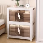 Bedroom Storage Box Clothing Cabinet Organizing Foldable Living Room Storage Cabinet Stationery Toy Organization Boxes Kitchen - Image 2