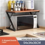Kitchen Storage Rack Countertop Spice Oven Microwave Shelf Desktop Organizer Accessories European Style 3 Layers No Drilling - Image 12
