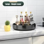 360° Rotating Spice Rack Organizer Seasoning Holder Kitchen Storage Multi-Function Tray Home Supplies for Bathroom Cabinets - Image 7