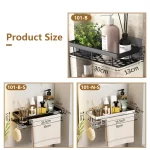 Bathroom Storage Rack Stainless Steel Anti Rust Storage Shower Rack Suction Cup Storage Rack Household Storage Appliances - Image 4