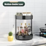 360° Rotating Spice Rack Organizer Seasoning Holder Kitchen Storage Multi-Function Tray Home Supplies for Bathroom Cabinets - Image 10