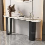 Trendy Unique Console Table Modern Metal Entry Hallway Console Table Luxury Entrance Tisch Wohnzimer Living Room Furniture - Image 6