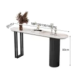 Trendy Unique Console Table Modern Metal Entry Hallway Console Table Luxury Entrance Tisch Wohnzimer Living Room Furniture - Image 2