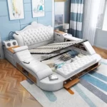 Headboard Storage Double Bed Queen Drawers King Size Smart Bed Luxury Princess Modern Letto Matrimoniale Bedroom Furniture - Image 6