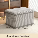 Clothes Storage Box Household Large-capacity Wardrobe Snacks Toys Layered Finishing Artifact Folding Storage Box Basket with Lid - Image 8