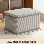 Clothes Storage Box Household Large-capacity Wardrobe Snacks Toys Layered Finishing Artifact Folding Storage Box Basket with Lid - Image 9