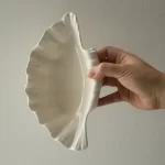 Shell Plate Cream Retro Ceramic Plate Fruit Snack Plate Dinner Tray Dish Set Jewelry Storage Dish Tableware Gift - Image 8