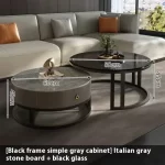 Round Unique Coffee Tables Waterproof Modern Simple Metal Coffee Tables Aesthetic Organizer Muebles De La Sala Home Decoration - Image 13