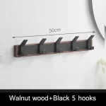 Walnut Coat Wall Hook Wall Hanging Coat Rack for Bathroom Kitchen Bedroom Hallway Wall Hooks Coat Clothes Holder - Image 15