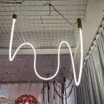 Italy Creative Weaving Hose Ceiling Lamp Bedroom Living Room Restaurant Coffee Shop Atmosphere Chandelier Home Decor Lighting - Image 5