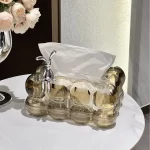 Cloud Design Tissue Box Cover, Home Tissue Boxes,High-End Paper Towel Holder for Living Room Coffee Table,Tabletop Decor - Image 7