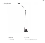 Modern Minimalist Floor Lamp Creative Bedroom Room Office Light Minimalist Study Eye Protection Reading Black Standing Light - Image 7