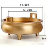 Creative Pure Copper Incense Burner For Buddha, Retro Home Indoor Tea Room Crafts Decor, Aromatherapy Burner, 1Pc - Image 6