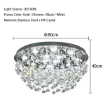 Modern Crystal Ball Ceiling Lights Surface Mounted LED Lamps Lighting Fixture for Living Room Lustres Home Decor Lampara Techo - Image 8