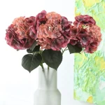 3Pcs Artificial Latex Large Hydrangea Moisturizing Real Touch Flowers Home Decoration Hydrangea Wedding Floral Party Table Decor - Image 2