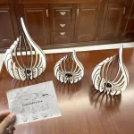 3pcs Handmade Wood Candle Holder Set Natural Curved Twisted Branches Table Centerpiece Lotus Candle Holder Rustic Elegant Decor - Image 2