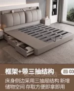 Bedroom Storage Bed Modern Corium Wedding Luxury Bed Corium Double Recamaras Matrimoniales Completas Muebles Home Furniture - Image 8