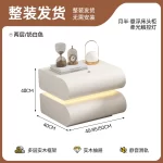 Bedroom Luxury Bedside Table Space Saving Organizer Decor Librero Nightstand Coffee Cabinets Mesitas De Noche Salon Furniture - Image 11