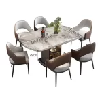 Design Minimalist Dining Table Nordic Waterproof Living Luxury Dining Table Games Space Savers Oval Dining Room Furniture (Copy) - Image 6