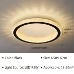 Modern Simplicity Nordic Luxury Disc-shaped LED Home Ceiling Lights Art Hot Bending Lamps for Living Room Decoration Chandelier - Image 9