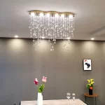 Luxury Pendant Crystal Ceiling Chandeliers Home LED Lighting Fixture Long Hanging Lamp for Living Room Lustre Dining  Table - Image 3
