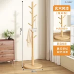 Wooden Floor Rail Coat Racks Corner Shelf Adjustable Garment Coat Racks Hanging Hall Tree Porte Manteau Lounge Suite Furniture - Image 14