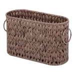 Stylish Wicker Woven Toilet Paper Storage Large Capacity Household Bathroom Storage Basket With Handles Sundries Storage Basket - Image 9