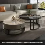 Round Unique Coffee Tables Waterproof Modern Simple Metal Coffee Tables Aesthetic Organizer Muebles De La Sala Home Decoration - Image 26