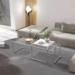 Stainless Steel Simplicity Coffee Table Modern Design Metal Unique Coffee Table Advanced Sense Nordic Mesa Centro Home Furniture