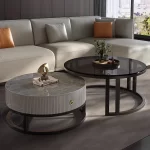 Round Unique Coffee Tables Waterproof Modern Simple Metal Coffee Tables Aesthetic Organizer Muebles De La Sala Home Decoration - Image 5