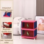 Bedroom Storage Box Clothing Cabinet Organizing Foldable Living Room Storage Cabinet Stationery Toy Organization Boxes Kitchen - Image 10