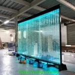 Modern Custom Home Decoration LED Water Bubble Wall 16 Color Acrylic Panel Wall Partition Room Divider Design Waterfall Fountain - Image 6