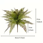 Large Artificial Plants Large Wall Hanging Fern Leaves Vines Boston Fern Bunch Persian Leaves Bunch Fake Green Plants Fake Leav - Image 9