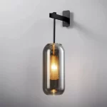 Modern wall sconce light fixture glass bedside hotel bathroom background lamp corridor luminaire home decoration lighting gold - Image 11