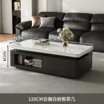 Storage Luxury Coffee Table Modern Living Room Designer Drawers Organizer Moving Side Table Writing Mesa Auxiliar Home Furniture - Image 11