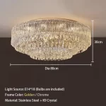 Crystal Rectangle Big Ceiling Lights LED Ceiling Chandelier Living Room Led Lamparas Para Techo Lighting for Lustre Home Decor - Image 7