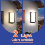 LED Wall Sconces Modern Indoor Outdoor Lamp, Waterproof Wall Mount Lights Living Room Hallway Bedroom Decor Indoor Wall Lighting - Image 4