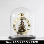 Luxury Mechanic Metal Desk Clock Living Room Table Clock Work Office Aesthetic Clocks Nordic Interior Decoration Accessories - Image 11