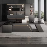 Space Saving Modern Office Desk Storage Executive Computer Office Desk Minimalist Lshaped Escritorio Oficina Office Furniture - Image 4