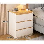 Bedside table Bedroom Home Modern simple bedroom Simple heightening Bedside small cabinet Storage drawer cabinet - Image 13