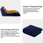 Portable S-shaped Love Position Labor-saving Sitting Inflatable Sofa Bed Yoga Chaise Lounge For Garden Bedroom Folding Furniture - Image 5