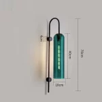 Modern Glass Led Wall Sconce Light Fixture Luminaire Bedroom Living Room Decoration Lamp Lighting Indoor Nordic Bedside Bathroom - Image 12